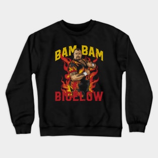 Bam Bam Bigelow Flames Crewneck Sweatshirt